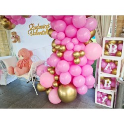 Photocorner TEDDY BEAR PINK AND GOLD