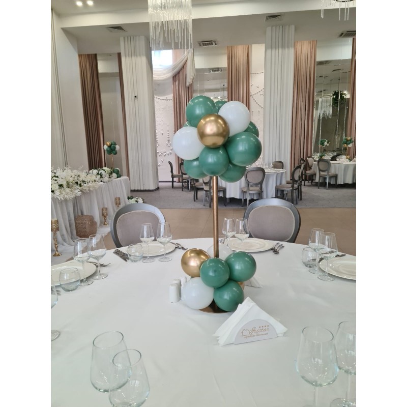 Aranjament pentru masa GREEN SAGE BALLOONS