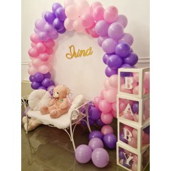 Photocorner TEDDY BEAR PINK AND PURPLE