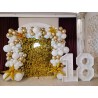 Photocorner MAJORAT WHITE & GOLD SHIMMER WALL