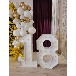 Photocorner MAJORAT WHITE & GOLD SHIMMER WALL