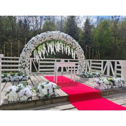 DECOR CUNUNIE WHITE FLOWERS 3