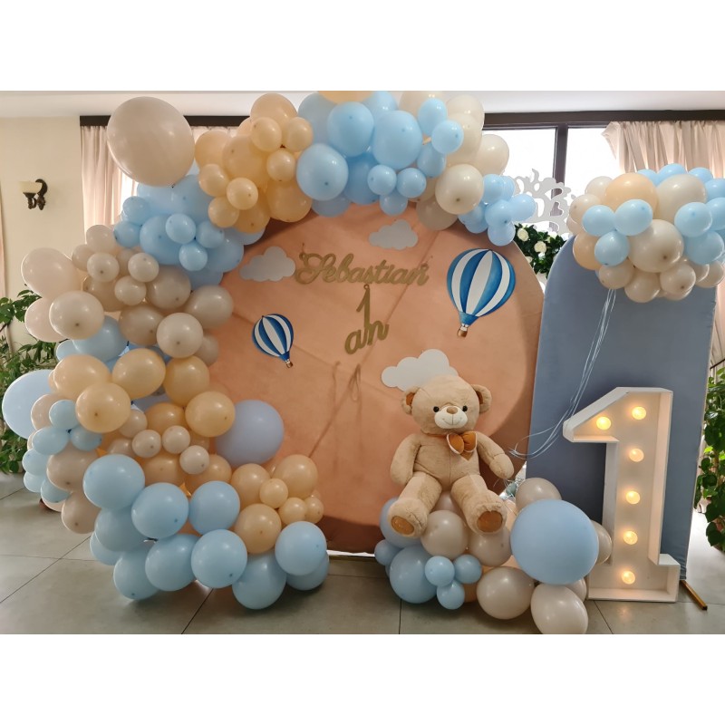 Photocorner TEDDY BEAR BEIGE AND HOT AIR BALLOONS