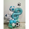 Buchet compact de baloane FOTBAL